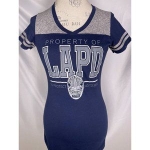 LAPD Los Angeles Police Gear Blue Badge T-Shirt Women's SMALL